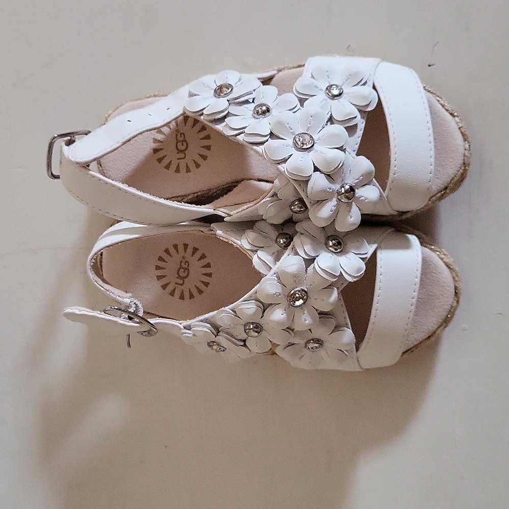 White Toddler Ugg Sandals